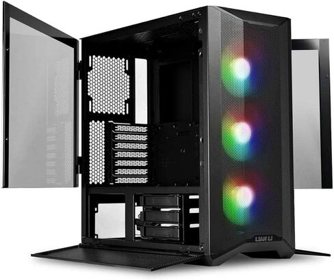 LIAN LI LANCOOL II MESH RGB أسود LAN2MRX حافظة ATX من الزجاج المقسى - لون أسود - LANCOOL II MESH RGB - LAN2MRX in Kuwait