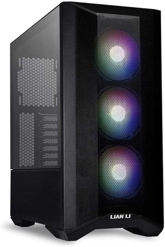 LIAN LI LANCOOL II MESH RGB أسود LAN2MRX حافظة ATX من الزجاج المقسى - لون أسود - LANCOOL II MESH RGB - LAN2MRX in Kuwait
