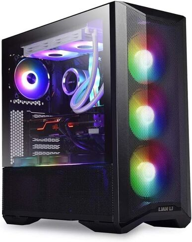 LIAN LI LANCOOL II MESH RGB أسود LAN2MRX حافظة ATX من الزجاج المقسى - لون أسود - LANCOOL II MESH RGB - LAN2MRX in Kuwait