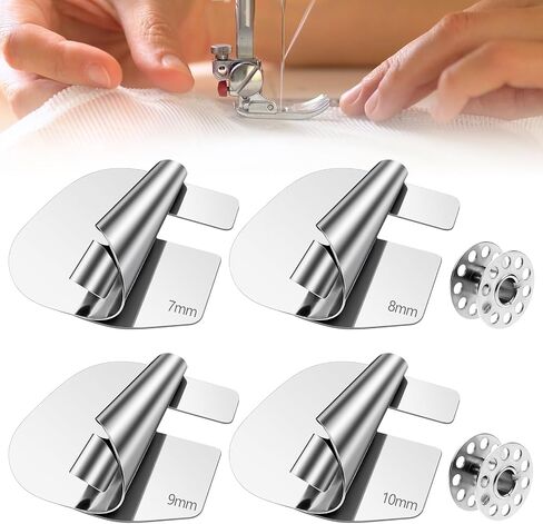 4Pcs Rolled Hem Presser Foot, Sewing Rolled Hemmer Foot, 4 Sizes Wide Rolled Hem Pressure Foot Sewing Machine Feet Hand Sewing Machine Accessories for a Wide Range of Sewing in Saudi Arabia