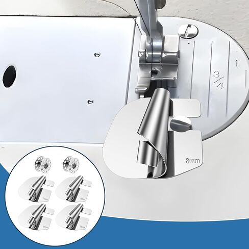 4Pcs Rolled Hem Presser Foot, Sewing Rolled Hemmer Foot, 4 Sizes Wide Rolled Hem Pressure Foot Sewing Machine Feet Hand Sewing Machine Accessories for a Wide Range of Sewing in Saudi Arabia