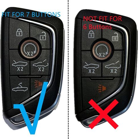 Silicone Smart Remote Key fob Cover case Compatible with 2020 2021 2022 2023 2024 Chevrolet Chevy Corvette C8.Part Number：YG0G20TB1（7 Buttons） in Saudi Arabia