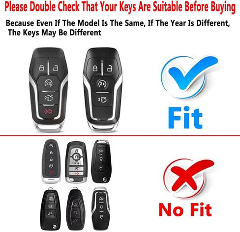 Key Fob Cover Case Compatible with Ford F150 F250 F350 Fusion Edge Explorer Mustang Lincoln MKZ MKC Accessories , Material TPU Soft Full Protection Keychain Cute Shell (Purple) in Saudi Arabia