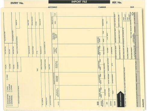 صندوق NextDayLabels لمجلدات ملفات الاستيراد، مانيلا، 9½ X 11¾ مع معلومات مطبوعة مسبقًا. (100) in Kuwait