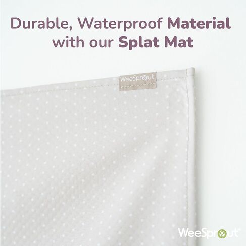 WeeSprout Baby Splat Mat for Kids, Large 51" x 51" Floor Playmat with Durable, Waterproof Surface and Non-Slip Bottom for Infants to Toddlers Under highchair, Arts and Crafts, picnics and Play in Saudi Arabia
