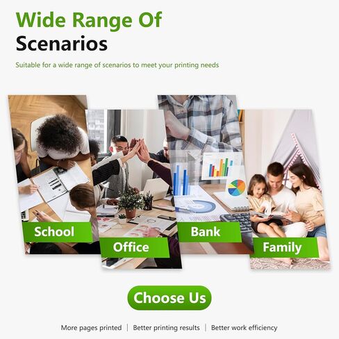 خراطيش حبر 972X عالية الإنتاجية (4 عبوات، أسود/سماوي/أرجواني/أصفر) - استبدال خرطوشة حبر 972 972X متوافقة لطابعة HP Pagewide MFP P57750DW Pro 452dn 452dw 552dw 477dw 577dw in Kuwait