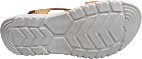 Women's Mila Comfortable, Leather Flat Sandal with Extra Cushioned Soft Footbed in Saudi Arabia