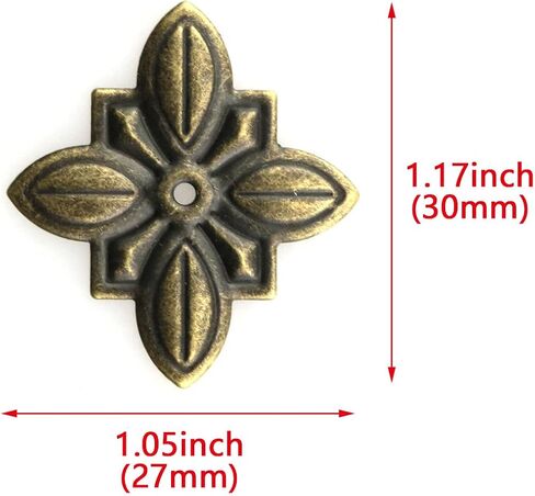 Upholstery Nail HJGarden 20pcs Cross Shape Antique Bronze Furniture Upholstery Nail Tachas Jewelry Gift Case Box Door Sofa Decorative Tack Stud Pushpin in Saudi Arabia