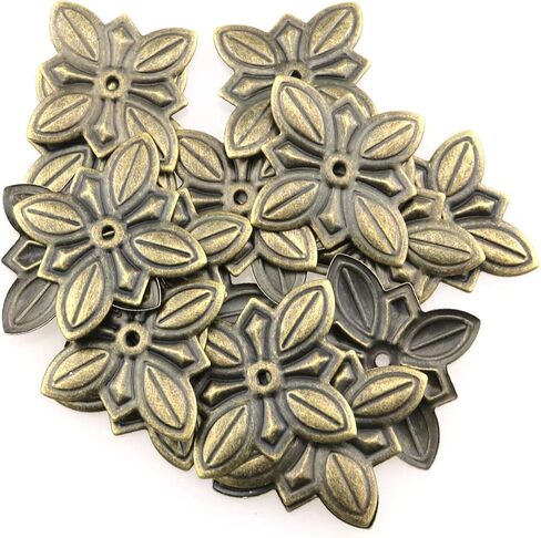 Upholstery Nail HJGarden 20pcs Cross Shape Antique Bronze Furniture Upholstery Nail Tachas Jewelry Gift Case Box Door Sofa Decorative Tack Stud Pushpin in Saudi Arabia