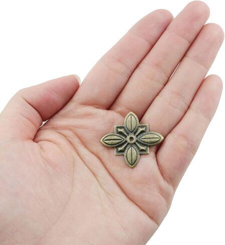 Upholstery Nail HJGarden 20pcs Cross Shape Antique Bronze Furniture Upholstery Nail Tachas Jewelry Gift Case Box Door Sofa Decorative Tack Stud Pushpin in Saudi Arabia