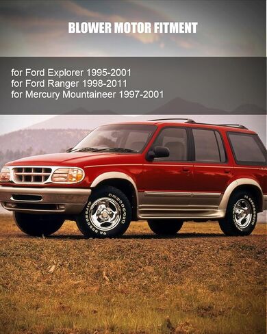 محرك منفاخ تيار متردد متوافق مع Ford for Ranger 1998-2011 for Ford for Explorer 1995-2001، مجموعة محرك منفاخ HVAC استبدال # 1L5Z 18456 CA in Saudi Arabia