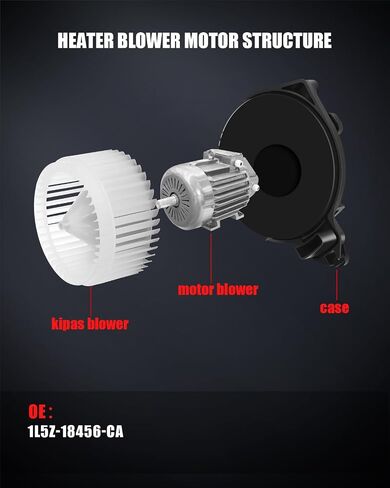 محرك منفاخ تيار متردد متوافق مع Ford for Ranger 1998-2011 for Ford for Explorer 1995-2001، مجموعة محرك منفاخ HVAC استبدال # 1L5Z 18456 CA in Saudi Arabia