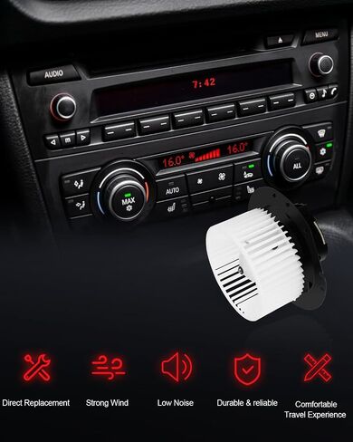 محرك منفاخ تيار متردد متوافق مع Ford for Ranger 1998-2011 for Ford for Explorer 1995-2001، مجموعة محرك منفاخ HVAC استبدال # 1L5Z 18456 CA in Saudi Arabia