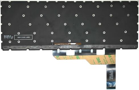 لوحة مفاتيح بديلة لـ MSI GE66 Raider GP66 & Stealth 15M مع لوحة مفاتيح بإضاءة خلفية RGB لكل مفتاح MS-1542 تخطيط أمريكي أسود in Saudi Arabia