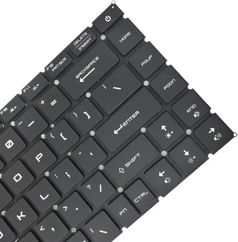 لوحة مفاتيح بديلة لـ MSI GE66 Raider GP66 & Stealth 15M مع لوحة مفاتيح بإضاءة خلفية RGB لكل مفتاح MS-1542 تخطيط أمريكي أسود in Saudi Arabia