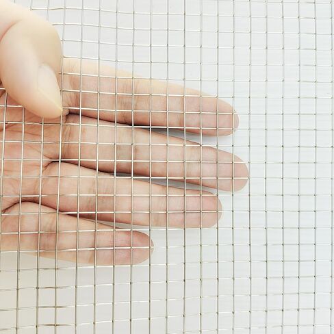 Stainless Steel Hardware Cloth Size:23Gauge 1/4inch 8inchx8Feet 304 Stainless Steel Welded Wire Mesh Supports Poultry Netting Cage Fence,Keep The Animals Out, Protecting New Plants in Kuwait