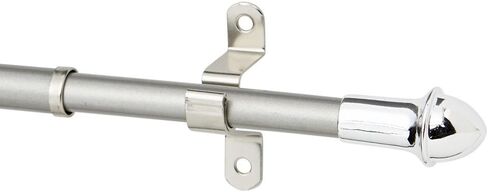 Bali Blinds 7/16" Cafe Rod, 28-48", Nickel,26-4810-78 in Kuwait