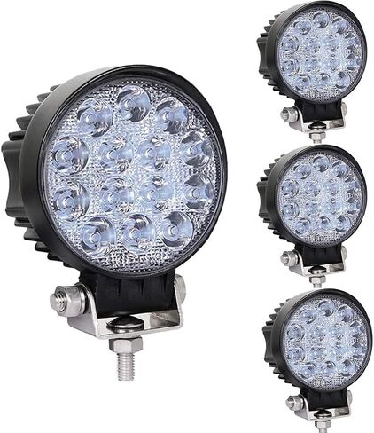 42W Led Round Light, 4.5Inch Led Light Pods, Flood Round Lights Off-Road Lights Led Lights Led Fog Light Truck Light Driving Light Boat Lighting for Truck Pickup SUV 4WD ATV UTV(2Pcs) in Kuwait