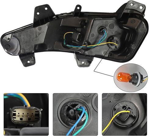 labwork Fog Lights Assembly Replacement for 2019 2020 Chevy Malibu Daytime Running Light Turn Signal Lamp Left Side (Driver Side) in Saudi Arabia