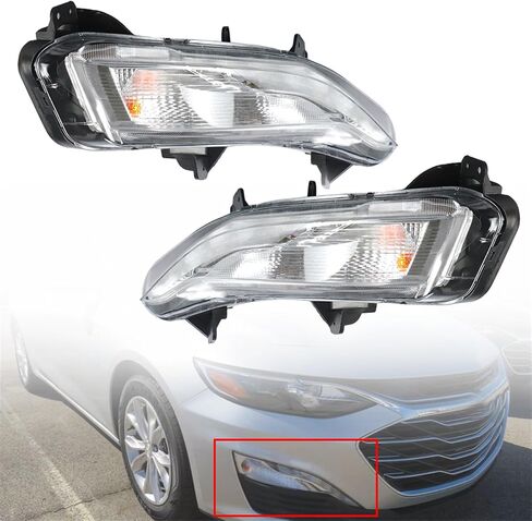 labwork Fog Lights Assembly Replacement for 2019 2020 Chevy Malibu Daytime Running Light Turn Signal Lamp Left Side (Driver Side) in Saudi Arabia