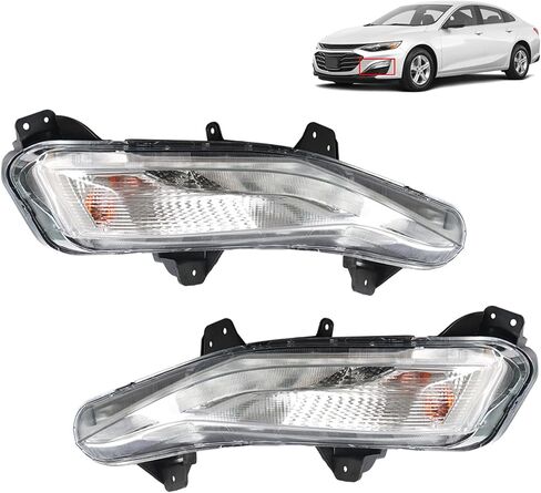labwork Fog Lights Assembly Replacement for 2019 2020 Chevy Malibu Daytime Running Light Turn Signal Lamp Left Side (Driver Side) in Saudi Arabia