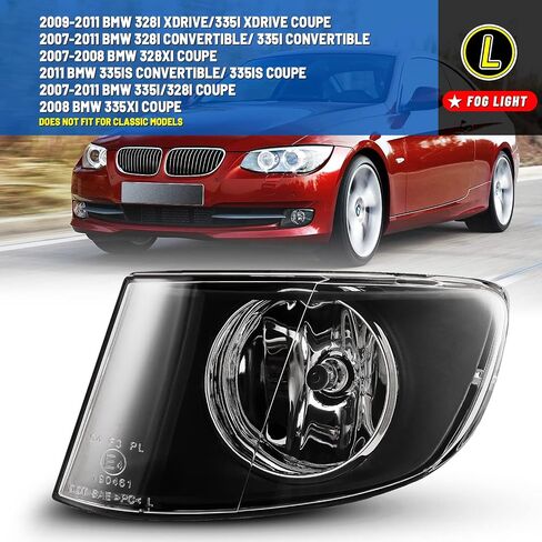 مجموعة مصابيح الضباب متوافقة مع BMW 323i 328i 328xi 335i 335is 335xi xDrive كوبيه المكشوفة 2007-2011 in Kuwait