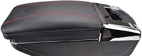 Car Armrest Box for Ford Fiesta 2011-2019 Center Console Organizer Storage Arm Rest with Cup Holder Automotive Interior Accessories Black with Red Line in Kuwait