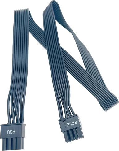 PCIE Cable for Seasonic, 65cm Male to Male PSU 8 Pin to 6+2 Pin GPU Power Cable for Seasonic Focus Prime Modular Power Supply (25'') (18AWG White) in Saudi Arabia