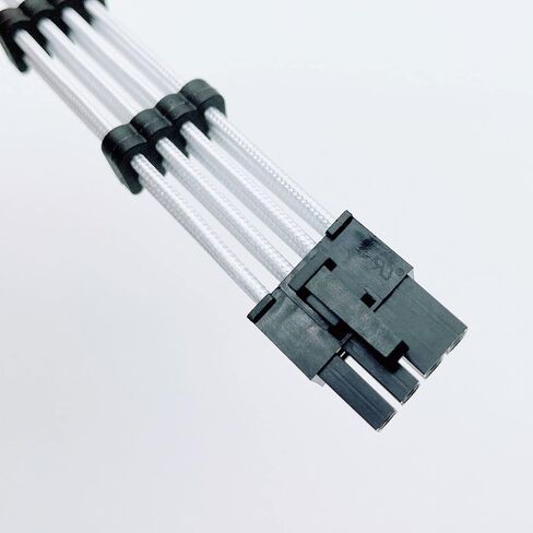 PCIE Cable for Seasonic, 65cm Male to Male PSU 8 Pin to 6+2 Pin GPU Power Cable for Seasonic Focus Prime Modular Power Supply (25'') (18AWG White) in Saudi Arabia