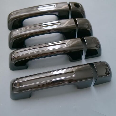 Door Handle Cover Trim for Dodge Ram 1500 2019 2020 2021 2022 2023 (No Keyless Holes, Carbon Fiber Print) in Saudi Arabia