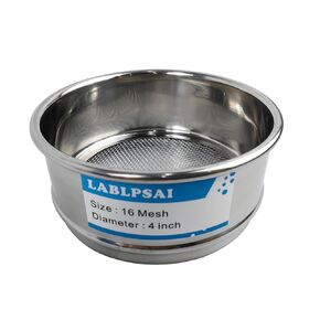10 Mesh Lab Sieves 4" Diameter 304 Stainless Steel Wire Cloth Test Sieve for Industrial Laboratory Home