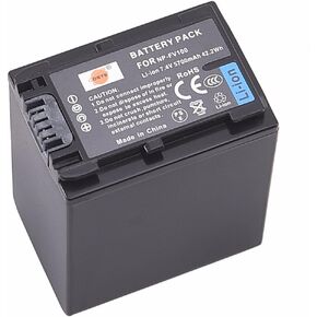 DSTE Replacement for NP-FV100 Li-ion Battery Compatible Sony DCR-SR88 SX83 SX85 HDR-CX210 CX220 CX290 CX300 CX350V CX360V CX610E NEX-VG10 PJ820E PJ610E Camera