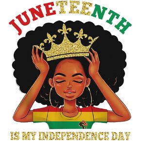 3 Sheets Iron on Transfers Juneteenth Iron on Decals Juneteenth Theme Design Iron on Vinyl Stickers Juneteenth Vinyl Decals for Clothes Bag Pillow Covers DIY Black History Decoration Emancipation