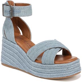ZODIAC Womens Naomi Wedge Ankle Strap Sandal Blue 11 M