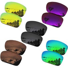 SmartVLT Set of 5 Men's Replacement Lenses for Oakley Turbine OO9263 Sunglass Combo Pack S03