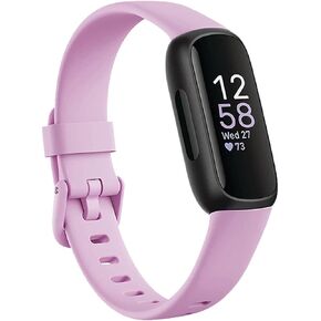 Baaletc Compatible with Fitbit Inspire 3 Bands for Men Women, Soft Silicone Sport Wristband Strap Band Bracelets for Inspire 3, Small Large (purple, Small:5.5"-7.1" Wrist)