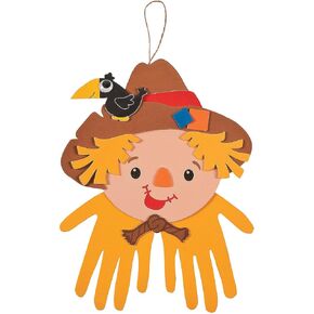 Scarecrow Handprint Craft Kit - Makes 12 - Fall Crafts for Kids and Fun Home Activities