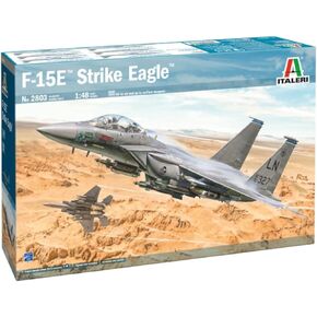 Italeri -2803 F-15E Strike Eagle, 1:48 Scale, Model Kit, Plastic Model to Assemble, Model Making, IT2803