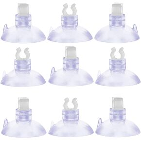 Aquarium Suction Cup Clips Air Line Tubing Holders 30 Pieces, Fit for Standard 3/16 Inch Inner Dia Tubling
