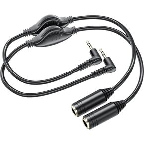 Punasi 2 حزم كابل تمديد سماعة الرأس مع التحكم في مستوى الصوت في الخط، كابل صوت تمديد 3.5 ملم ذكر إلى أنثى محول Aux للهواتف وسماعات الرأس والأجهزة اللوحية وأجهزة الكمبيوتر الشخصية ومشغلات MP3 والمزيد in Kuwait