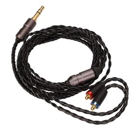 Headphone Cable MMCX to 3.5mm, 4 Core Earphone Cable with Mic for MMCX Headset Shure SE215/315/535/846/UE900, W80, ES60, UM, AM and Other Series, 120cm/47.2in