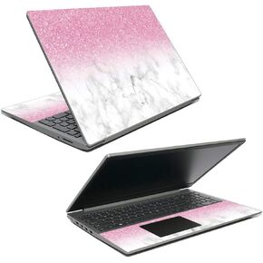 MightySkins Skin Compatible with Lenovo Ideapad S145 15" (2019) - Marble Glitz | Protective, Durable, and Unique Vinyl Decal Wrap Cover | Easy to Apply, Remove, and Change Styles | Made in The USA