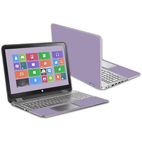 MightySkins Skin Compatible with HP Envy x360 15.6" - Solid Lavender | Protective, Durable, and Unique Vinyl Decal wrap Cover | Easy to Apply, Remove, and Change Styles | Made in The USA