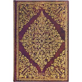 Paperblanks Viola 2022 12-Month Hardcover Planner, Mini – Day-at-a-Time