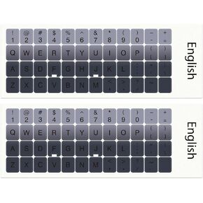 2pcs Colorful Keyboard Stickers, Universal Computer Keyboard Decals, Replacement Letter Stickers for Keyboard, Strong Adhesion, Non-Damaging to Keyboard