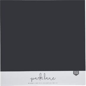 حزمة ورق بطاقات سوداء مقاس 12 × 12 - ورق قصاصات أسود 65 رطل - مخزون بطاقات مزدوج الجوانب للحرف اليدوية والنقش وصناعة البطاقات - 40 ورقة، قلب صلب in Kuwait