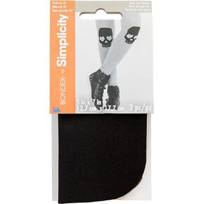 Bondex Iron-On Twill Patches 5"X7" 2/Pkg - Black