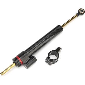 Long Travel Motorcycle Steering Damper,Steering Damper,Powersports Control Stabilizers,Adjustable Steering Direction Damper Carbon Fiber Motorcycle Parts Fits For
