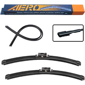 AERO Avenger 24"+19" Premium All-Season Beam Windshield Wiper Blades OEM Replacement for Mercedes-Benz CLA250 GLA250 CLA45 GLA45 AMG 2020-2016 (Set of 2)