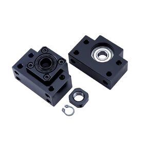 BK15 BF15 Bearing End Blocks, for Ballscrew 20mm Linear Motion CNC Ball Screw SFU2004 SFU2005 SFU2010, with Angular Contact Bearing
